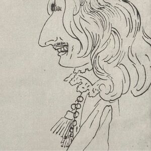 CARICATURE Giovanni Gian Lorenzo Bernini Fine Art Print Antique Vintage Original